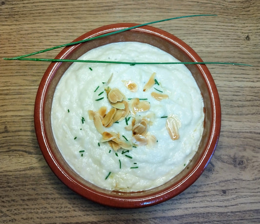 CREMA DE PUERROS Y ALMENDRAS ( VICHYSOISSE )