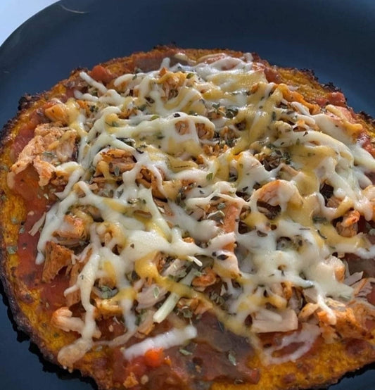PIZZA CASERA CON BASE DE ZANAHORIA