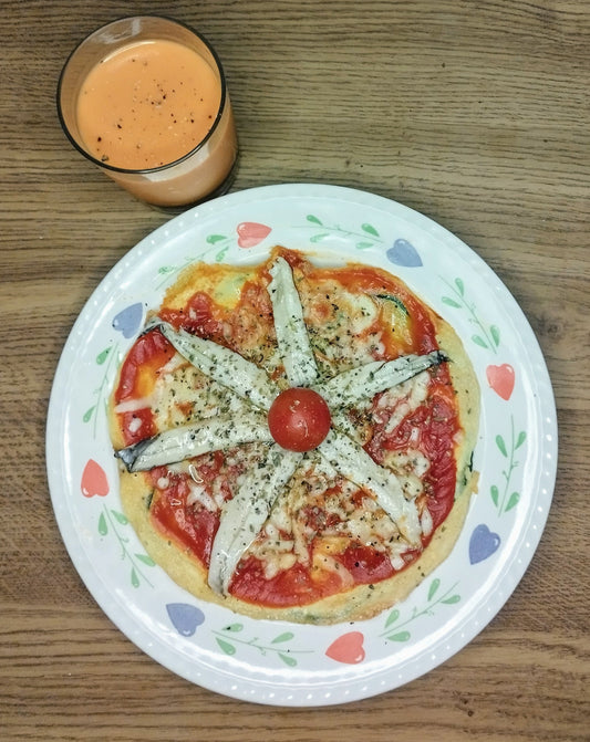 TORTIPIZZA DE TOMATE Y ANCHOAS