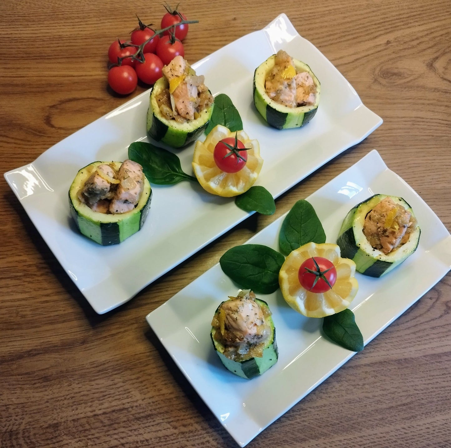 TRONCOS RELLENOS DE SALMÓN