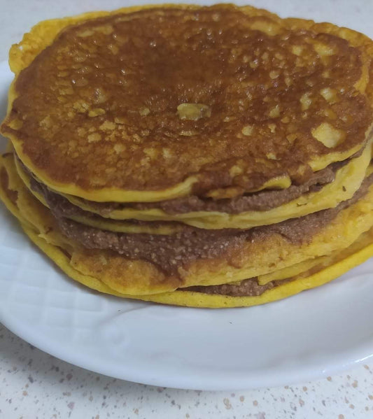 Tortitas de calabaza con falsa nocilla